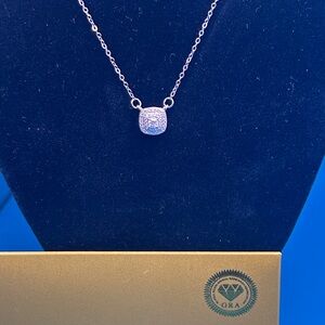 Moissanite Diamond 925 sterling Silver pendant retail $499